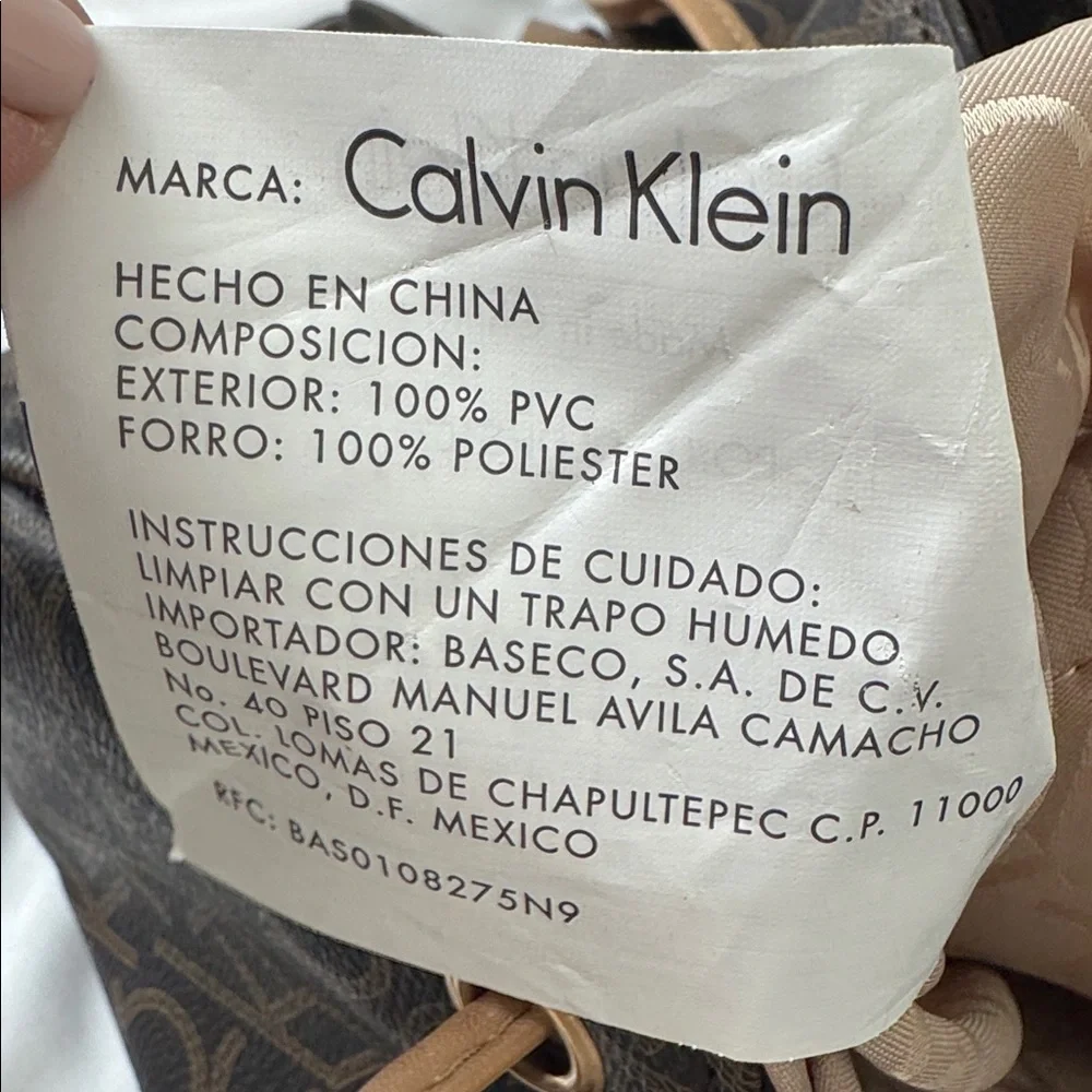 Calvin Klein Hudson Monogram Backpack in brown EUC